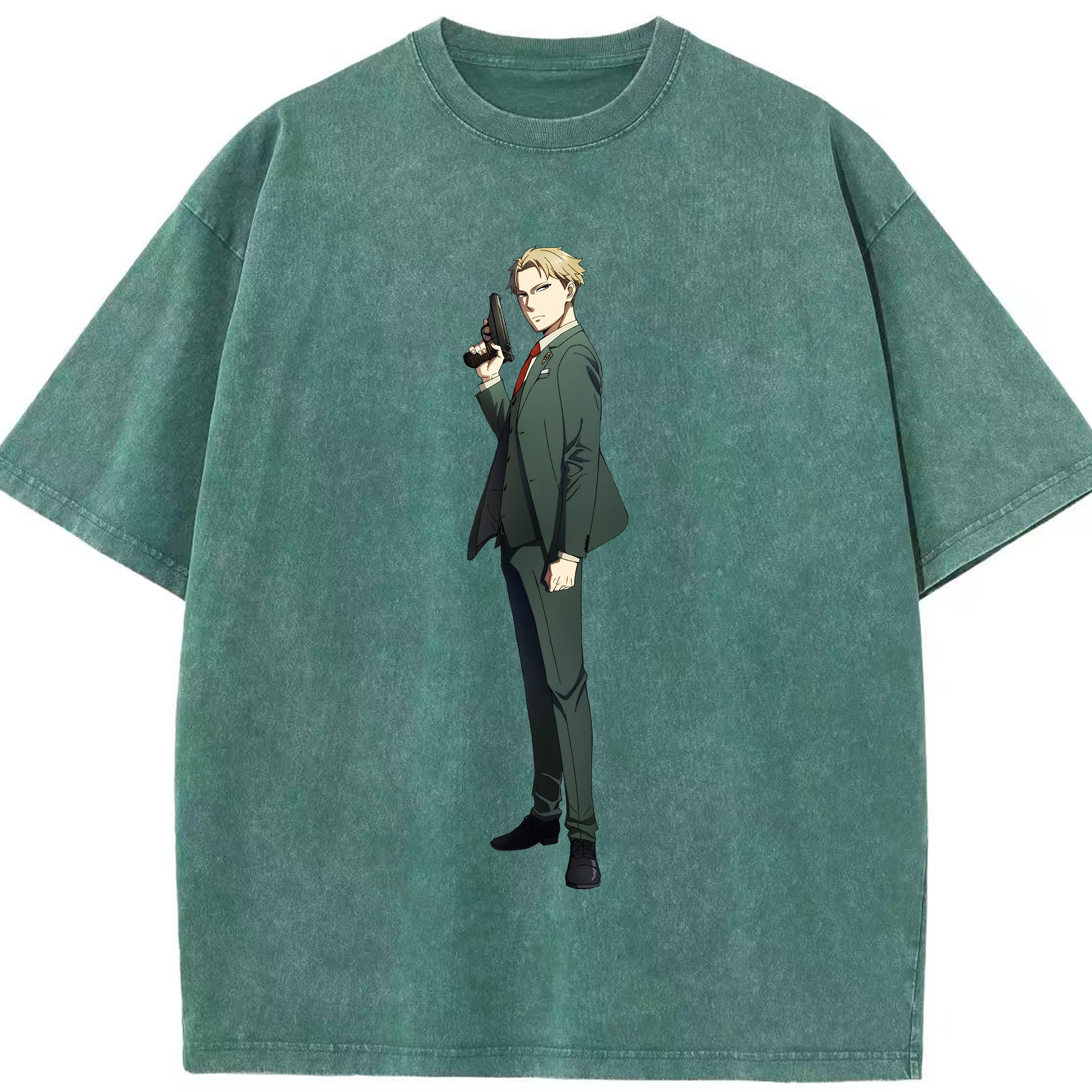（画像用） SPY×FAMILY间谍家家酒 綿100% ヴィンテージ風 半袖Tシャツ（フロントプリント）